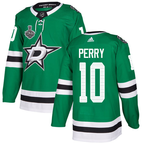 Adidas Men Dallas Stars #10 Corey Perry Green Home Authentic 2020 Stanley Cup Final Stitched NHL Jersey->dallas stars->NHL Jersey